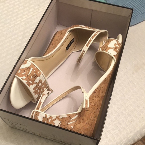 Alex Marie sandals, wedge, white abs cork 7 - Picture 5 of 8